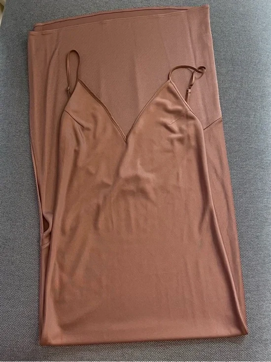 Fleur du Mal Slip Maxi Dress in Antique Rose - Picture 10 of 10